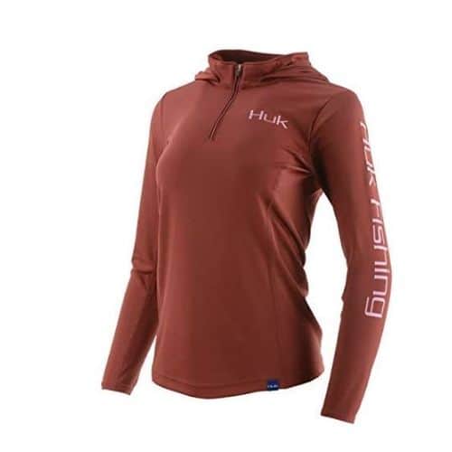 Huk Women's Icon Hoodie Maroon Huk Women's Icon Hoodie Maroon