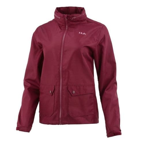 Huk Women's Breaker Jacket Maroon Huk Women's Breaker Jacket Maroon