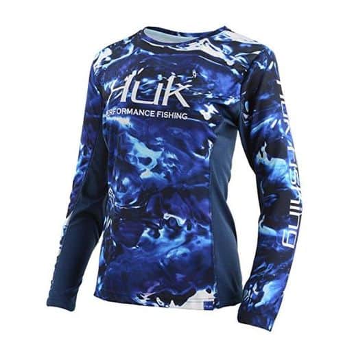 Huk Women's Blue Camo Icon Long Sleeve Huk Women's Blue Camo Icon Long Sleeve