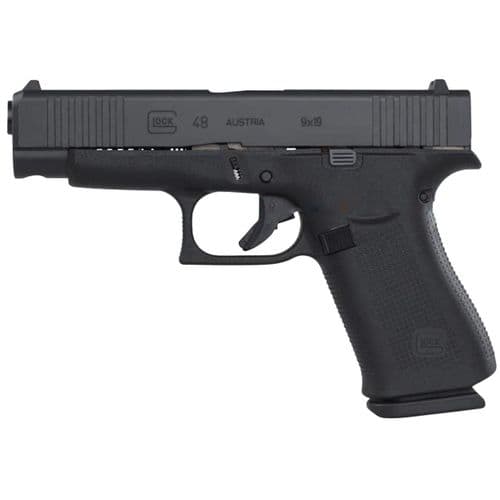 Glock 48 Pistol 9mm 4.17in 10rd Black Ameriglo Bold Night Sights Glock 48 Pistol 9mm 4.17in 10rd Black Ameriglo Bold Night Sights