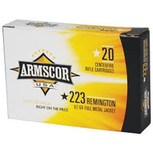 Armscor 223 62GR FMJ 20 Round Box Armscor 223 62GR FMJ 20 Round Box