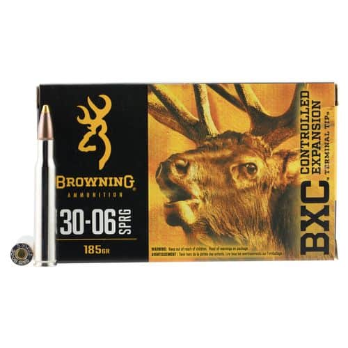 Browning Ammo B192230061 BXC 30-06 Springfield 185 GR Terminal Tip 20 Bx/ 10 Cs Browning Ammo B192230061 BXC 30-06 Springfield 185 GR Terminal Tip 20 Bx/ 10 Cs