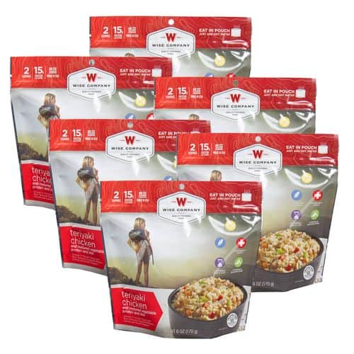 Wise Foods 05903 Outdoor Food Kit Teriyaki Chicken and Rice Dehydrated/Freeze Dried Wise Foods 05903 Outdoor Food Kit Teriyaki Chicken and Rice Dehydrated/Freeze Dried