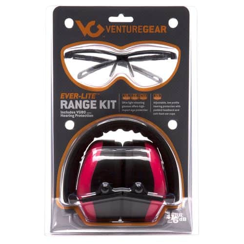Pyramex VGCCOMBO8617 Ever Lite Range Kit Earmuff/Shooting Glasses 26 dB Black/Pink Pyramex VGCCOMBO8617 Ever Lite Range Kit Earmuff/Shooting Glasses 26 dB Black/Pink