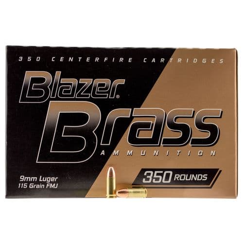 CCI 52001 Blazer Brass
9mm Luger 115 GR Full Metal Jacket Round Nose 350 Bx/ 3 Cs CCI 52001 Blazer Brass
9mm Luger 115 GR Full Metal Jacket Round Nose 350 Bx/ 3 Cs