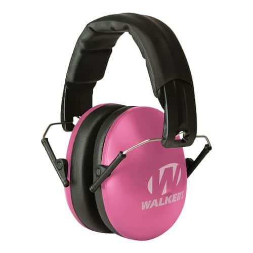 Walker's GWPYWFM2PNK Folding Muff 27 dB Over the Head Pink/Black Polymer Fits Youth/Women Walker's GWPYWFM2PNK Folding Muff 27 dB Over the Head Pink/Black Polymer Fits Youth/Women