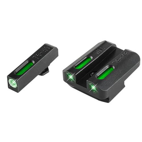 Truglo TG13WA1A Brite-Site TFX Day/Night Sights Walther PPQ Tritium/Fiber Optic Green w/White Outline Front Green Rear Black Truglo TG13WA1A Brite-Site TFX Day/Night Sights Walther PPQ Tritium/Fiber Optic Green w/White Outline Front Green Rear Black