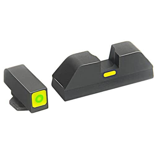 AmeriGlo GL615 CAP Night Sight Fits Glock 20/21 Tritium Green Tritium w/LumiGreen Outline Front Black w/Paint LumiGreen Rear AmeriGlo GL615 CAP Night Sight Fits Glock 20/21 Tritium Green Tritium w/LumiGreen Outline Front Black w/Paint LumiGreen Rear