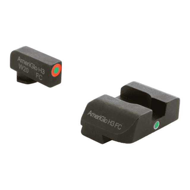 AmeriGlo i-Dot Glock Night Sights with Green Tritium Orange Outline and Green Single Dot AmeriGlo i-Dot Glock Night Sights with Green Tritium Orange Outline and Green Single Dot