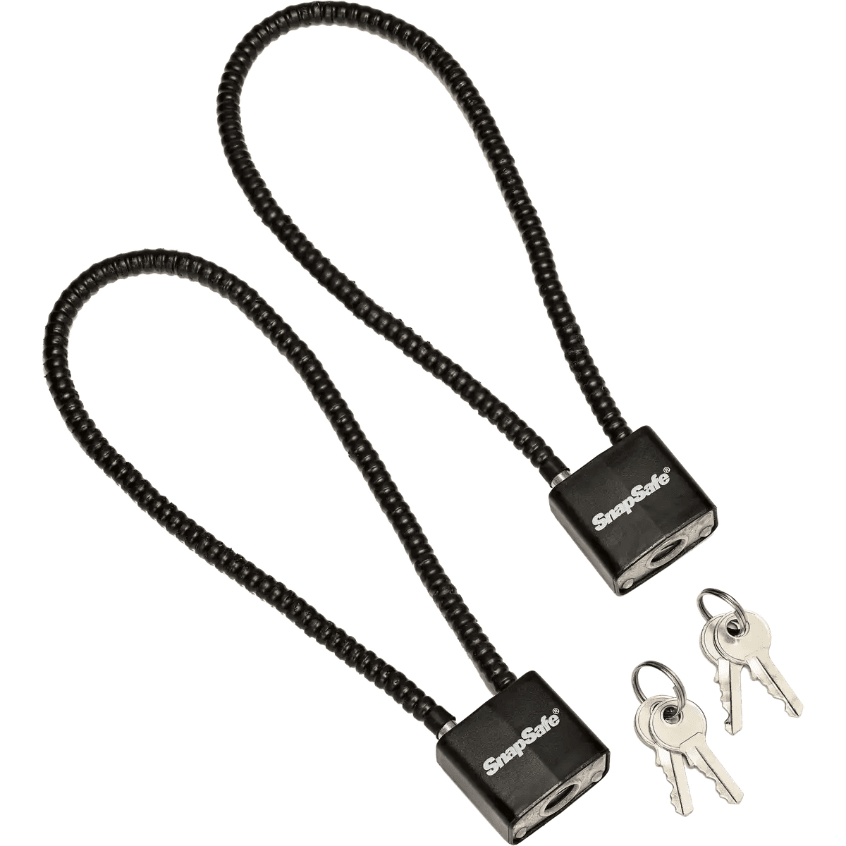 SnapSafe 75281 Lock Box Cable Lock with Padlock Steel PVC-Covered Black 2 Pack SnapSafe 75281 Lock Box Cable Lock with Padlock Steel PVC-Covered Black 2 Pack