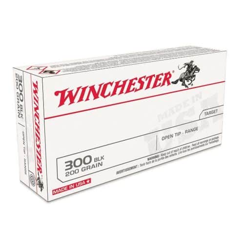 Winchester Ammo USA 300 Blackout 200 gr Open Tip Range Subsonic - USA300BXVP Winchester Ammo USA 300 Blackout 200 gr Open Tip Range Subsonic - USA300BXVP