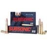 Hornady Subsonic .450 Bushmaster Ammunition 20 Rounds 395 Grain SUB-X Hornady Subsonic .450 Bushmaster Ammunition 20 Rounds 395 Grain SUB-X