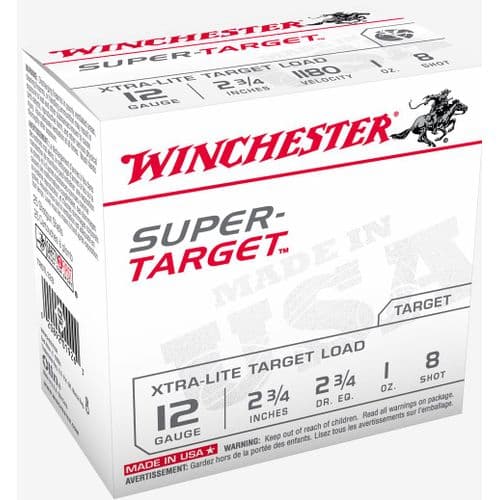 Winchester 12GA 2-3/4 LS 1 8 Super Target - TRGTL128 Winchester 12GA 2-3/4 LS 1 8 Super Target - TRGTL128