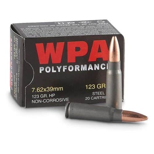 Wolf Performance Ammo Wolf 7.62x39MM 123 Grain FMJ 20 Round Box Wolf Performance Ammo Wolf 7.62x39MM 123 Grain FMJ 20 Round Box