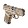 Springfield Hellcat 9mm Pistol with extended thumb grip magazine left barrel view Springfield Hellcat 9mm Pistol with extended thumb grip magazine left barrel view