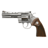 Colt Python 4.25" Stainless Steel .357 Magnum Revolver left side view Colt Python 4.25" Stainless Steel .357 Magnum Revolver left side view