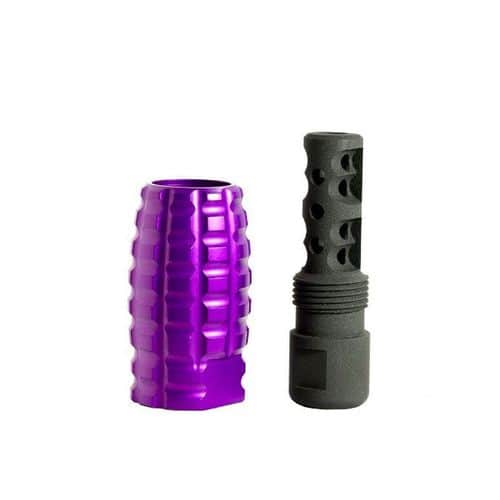 Timber Creek .223 Muzzle Blast Combo w/ Blast Can - Purple Anodize Timber Creek .223 Muzzle Blast Combo w/ Blast Can - Purple Anodize