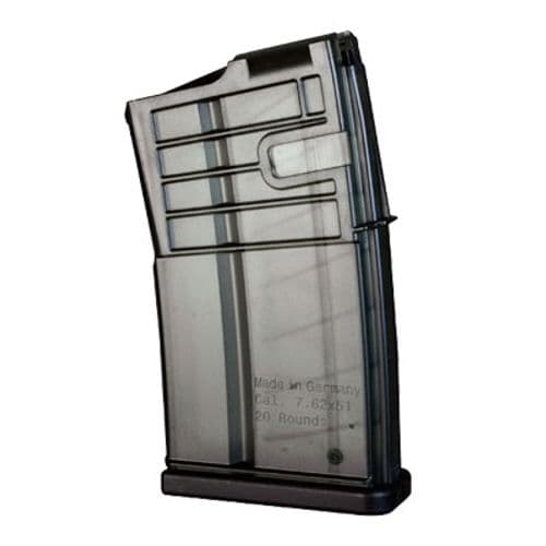 HK 234708S MR762 Clear Detachable 20rd 7.62x51mm NATO for H&K MR762 HK 234708S MR762 Clear Detachable 20rd 7.62x51mm NATO for H&K MR762