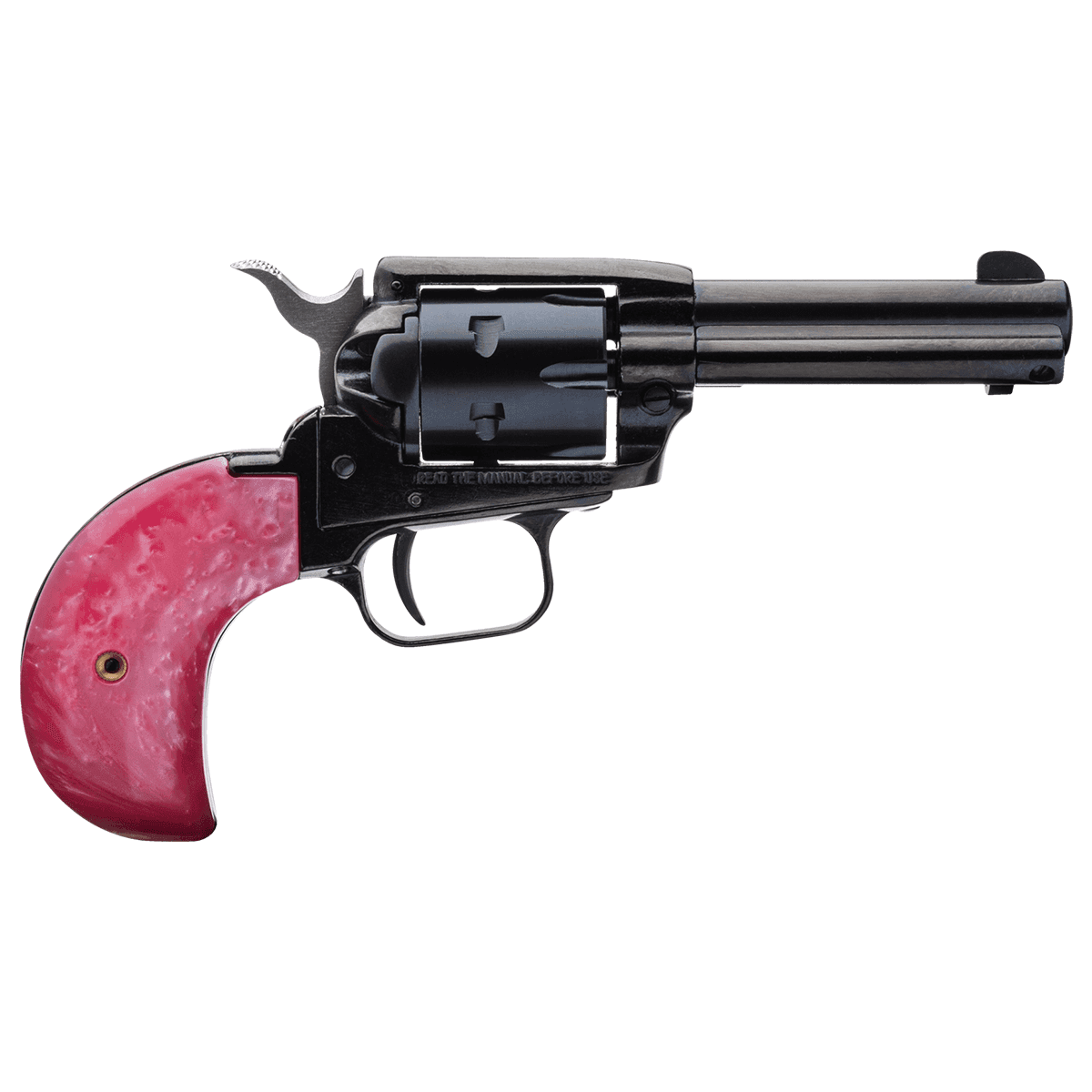 Heritage 3.5" Rough Rider Pink Pearl Birdhead .22 LR/.22 WMR Revolver Heritage 3.5" Rough Rider Pink Pearl Birdhead .22 LR/.22 WMR Revolver