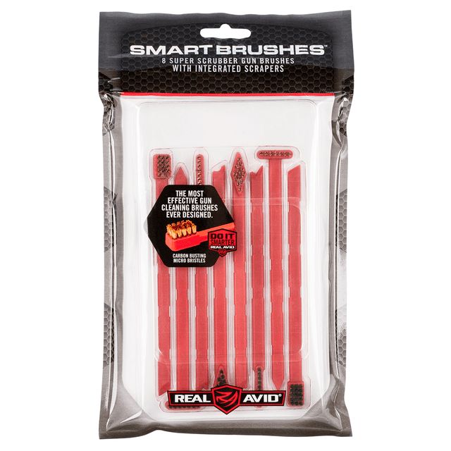 Real Avid Smart Brush Multi-Caliber Firearm 5.50" Long Bronze/Nylon Bristles 8 Per Pkg Real Avid Smart Brush Multi-Caliber Firearm 5.50" Long Bronze/Nylon Bristles 8 Per Pkg