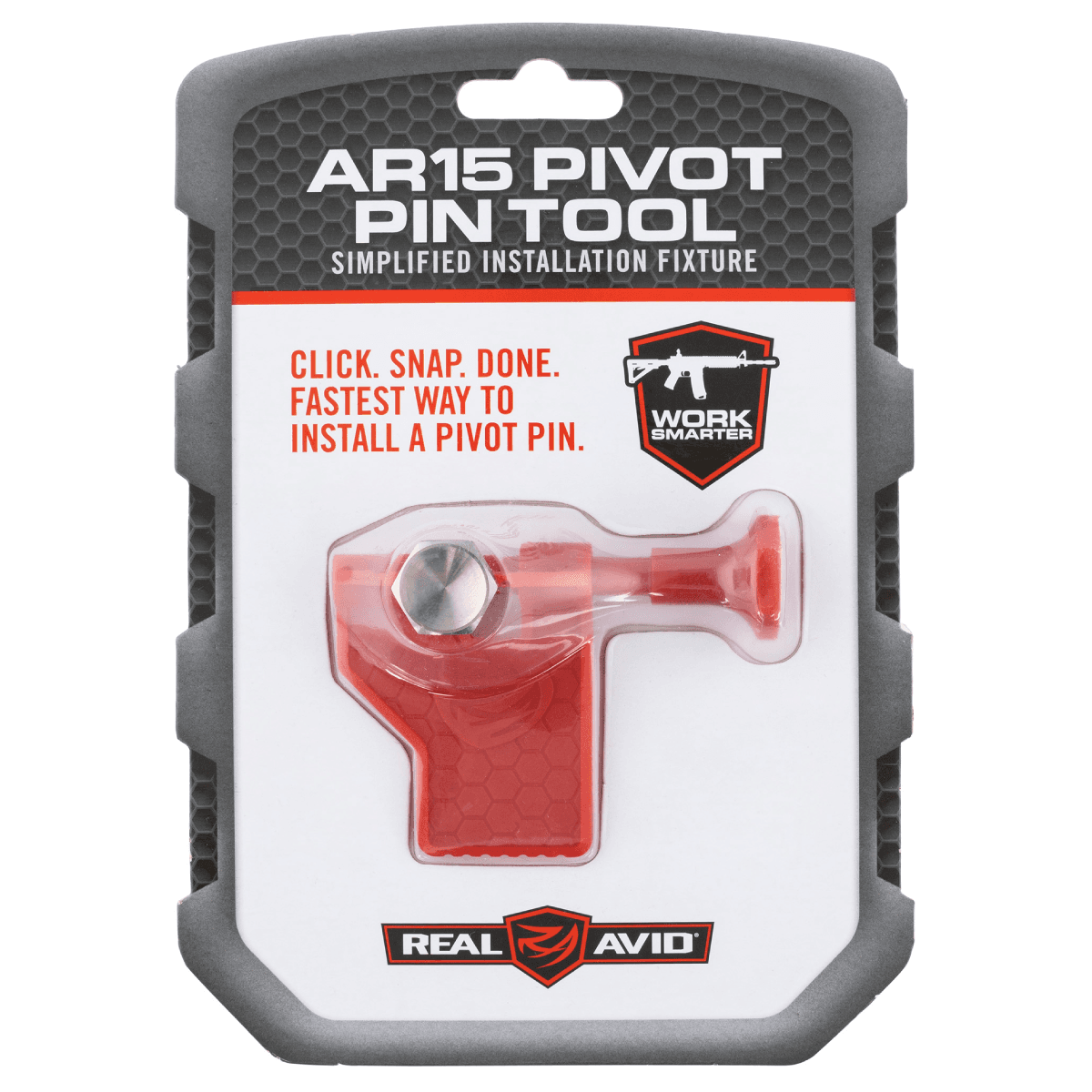 Real Avid Pivot Pin Tool Red Polymer Rifle for AR-15 Includes Detent Plunger, Large Pin, & Install Tool AVAR15PPT Real Avid Pivot Pin Tool Red Polymer Rifle for AR-15 Includes Detent Plunger, Large Pin, & Install Tool AVAR15PPT