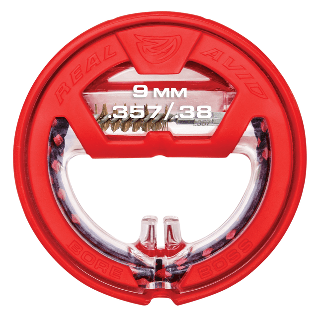 Real Avid Bore Boss 357 Mag/38 Cal/9MM 12" Long Bronze Bristles Real Avid Bore Boss 357 Mag/38 Cal/9MM 12" Long Bronze Bristles