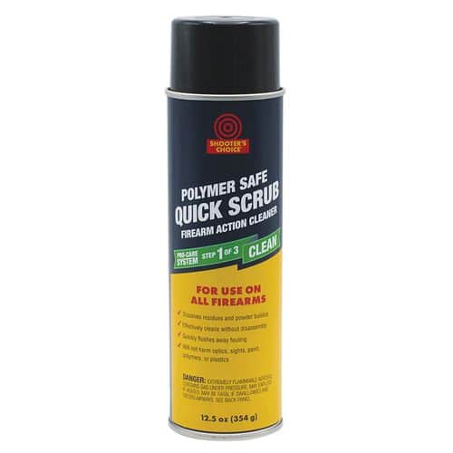 Shooters Choice PSQ12 Polymer Safe Quick Scrub 12.50 oz Aerosol Shooters Choice PSQ12 Polymer Safe Quick Scrub 12.50 oz Aerosol