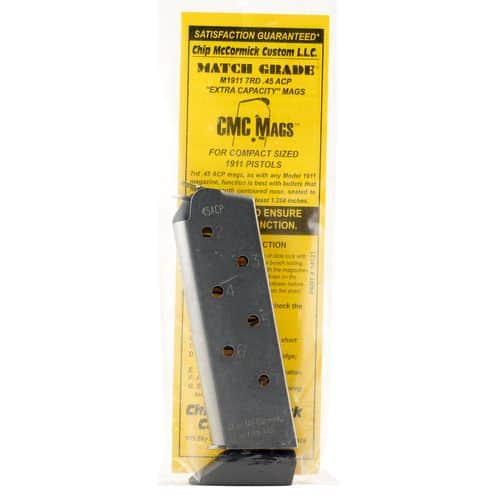 CMC Products 14121 1911 Match Grade Compact 45 ACP 1911 Officer 7rd Stainless Detachable CMC Products 14121 1911 Match Grade Compact 45 ACP 1911 Officer 7rd Stainless Detachable