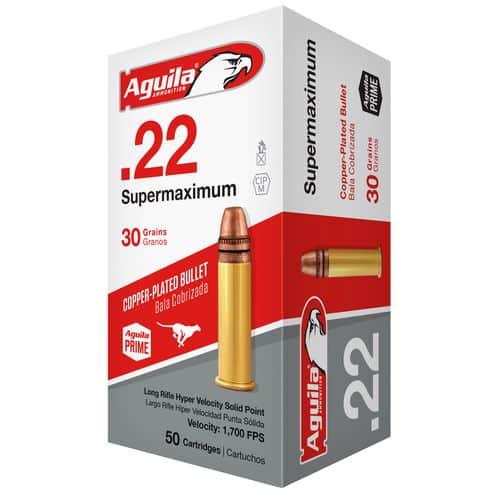 Aguila 1B222298 Special Supermaximum 22 LR 30 gr Solid Point 50 Bx/ 100 Cs Aguila 1B222298 Special Supermaximum 22 LR 30 gr Solid Point 50 Bx/ 100 Cs