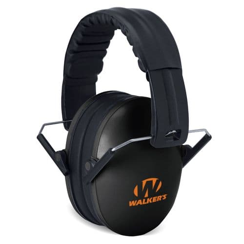 Walkers GWP-FCM-BKO Passive Folding Muff 23 dB Black/Orange Walkers GWP-FCM-BKO Passive Folding Muff 23 dB Black/Orange