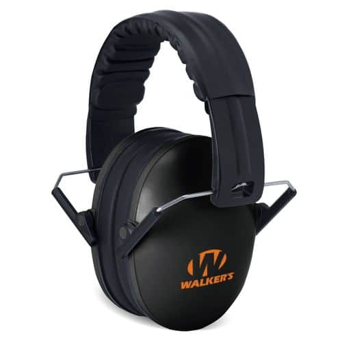 Walkers GWP-FCM-BKO Passive Folding Muff 23 dB Black/Orange Walkers GWP-FCM-BKO Passive Folding Muff 23 dB Black/Orange