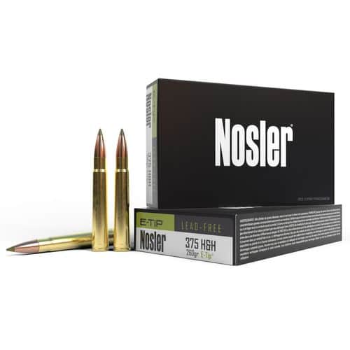 Nosler 40395 E-Tip 375 H&H Mag 260 gr E-Tip Boat Tail 20 Bx/ 10 Cs Nosler 40395 E-Tip 375 H&H Mag 260 gr E-Tip Boat Tail 20 Bx/ 10 Cs