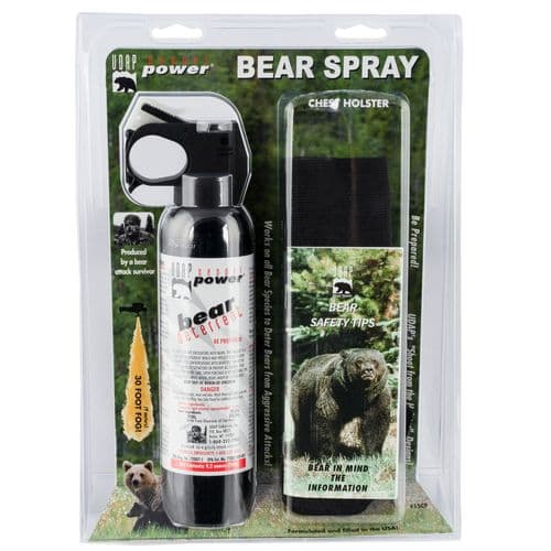 UDAP 15CP Super Magnum Bear Spray with Chester Holster 260gr OC Pepper Up to 35 ft Range UDAP 15CP Super Magnum Bear Spray with Chester Holster 260gr OC Pepper Up to 35 ft Range