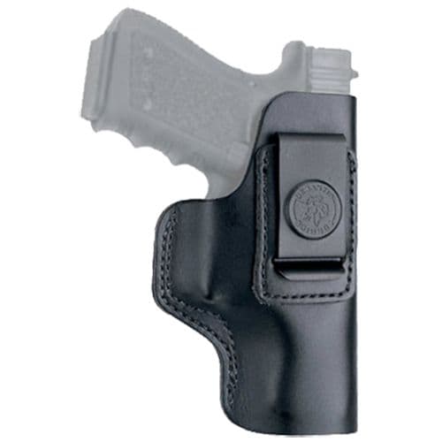 DeSantis Gunhide 031BAE1Z0 Insider AIWB Black Leather Belt Clip Compatible w/Glock 26 Gen5/Walther PPS Right Hand DeSantis Gunhide 031BAE1Z0 Insider AIWB Black Leather Belt Clip Compatible w/Glock 26 Gen5/Walther PPS Right Hand