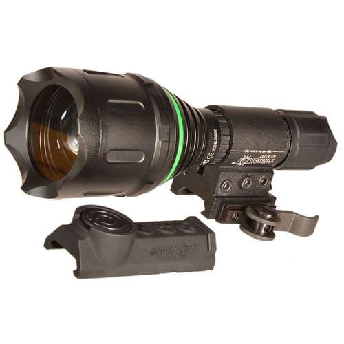 Aimshot TZ980GR TZ980 Green LED 400 Lumens With Quick Release Rail Mount CR123A Lithium Battery Black Aluminum Aimshot TZ980GR TZ980 Green LED 400 Lumens With Quick Release Rail Mount CR123A Lithium Battery Black Aluminum