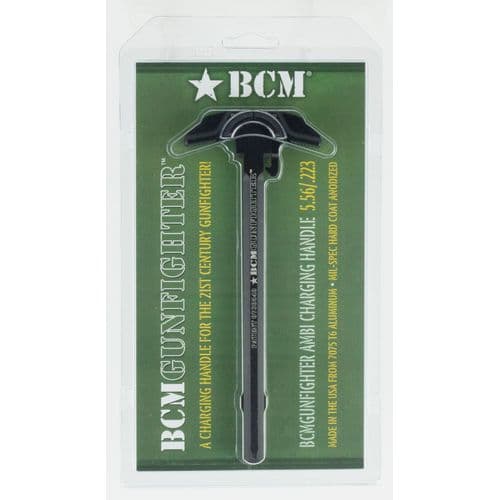 BCM GFHMOD3X3556 BCMGunfighter Charging Handle with Mod 3x3 Latch AR-15 Black Hardcoat Anodized 7075 Aluminum BCM GFHMOD3X3556 BCMGunfighter Charging Handle with Mod 3x3 Latch AR-15 Black Hardcoat Anodized 7075 Aluminum