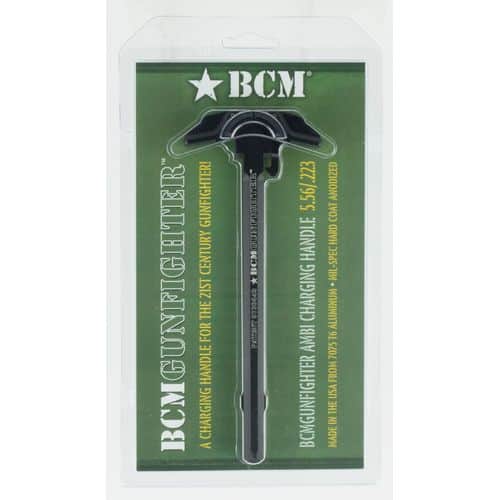 BCM GFHMOD3X3556 BCMGunfighter Charging Handle with Mod 3x3 Latch AR-15 Black Hardcoat Anodized 7075 Aluminum BCM GFHMOD3X3556 BCMGunfighter Charging Handle with Mod 3x3 Latch AR-15 Black Hardcoat Anodized 7075 Aluminum
