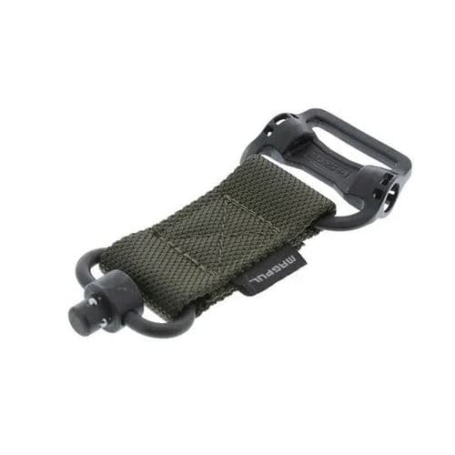 Magpul MAG519-RGR MS1/MS4 Sling Adapter made of Steel with Maganese Phosphate Ranger Green Finish, Polymer Hardware, Nylon 1.25" Webbing & Two to One-Point Design for AR-15, M4, M16, AK-Platform & AKM Magpul MAG519-RGR MS1/MS4 Sling Adapter made of Steel with Maganese Phosphate Ranger Green Finish, Polymer Hardware, Nylon 1.25" Webbing & Two to One-Point Design for AR-15, M4, M16, AK-Platform & AKM