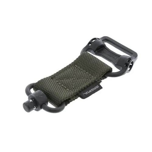Magpul MAG519-RGR MS1/MS4 Sling Adapter made of Steel with Maganese Phosphate Ranger Green Finish, Polymer Hardware, Nylon 1.25" Webbing & Two to One-Point Design for AR-15, M4, M16, AK-Platform & AKM Magpul MAG519-RGR MS1/MS4 Sling Adapter made of Steel with Maganese Phosphate Ranger Green Finish, Polymer Hardware, Nylon 1.25" Webbing & Two to One-Point Design for AR-15, M4, M16, AK-Platform & AKM