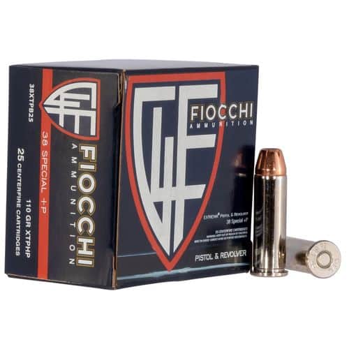 Fiocchi 38XTPB25 Extrema 38 Special +P 110 gr XTP Hollow Point 25 Bx/ 20 Cs Fiocchi 38XTPB25 Extrema 38 Special +P 110 gr XTP Hollow Point 25 Bx/ 20 Cs