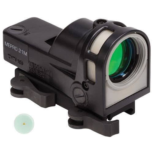 Meprolight M21 1x30mm Reflex Sight, Triangle Reticle, Black w/Dust Cover M21-T Meprolight M21 1x30mm Reflex Sight, Triangle Reticle, Black w/Dust Cover M21-T