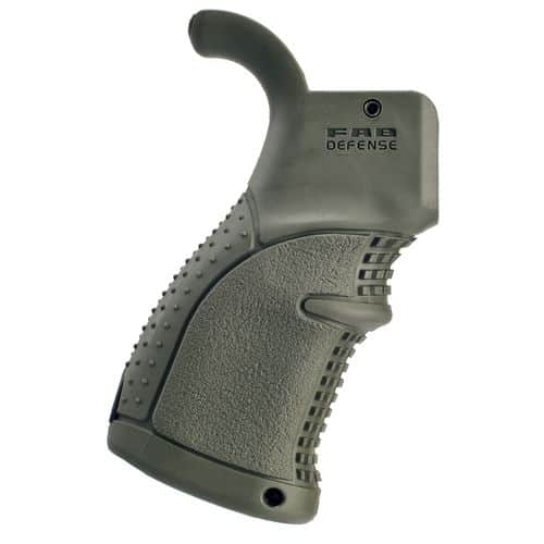 FAB DEFENSE FX-AGR43G AGR-43 Ergonomic Pistol Grip M4/M16/AR15 Polymer with Over-Molded Rubber OD Green FAB DEFENSE FX-AGR43G AGR-43 Ergonomic Pistol Grip M4/M16/AR15 Polymer with Over-Molded Rubber OD Green