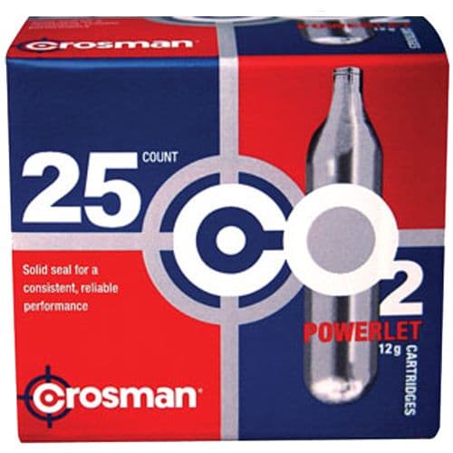 Crosman 2311 Powerlet CO2 Cartridges 12 Grams Stainless 25pk Crosman 2311 Powerlet CO2 Cartridges 12 Grams Stainless 25pk