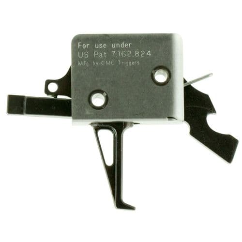 CMC Triggers 91507 Drop-In Flat Trigger with 3.50 lbs Draw Weight & Black/Silver Finish for AR-15/AR-10 CMC Triggers 91507 Drop-In Flat Trigger with 3.50 lbs Draw Weight & Black/Silver Finish for AR-15/AR-10
