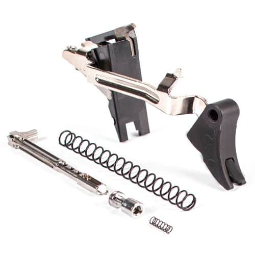 ZEV CFTPROULT4G9BB Pro Trigger Ultimate Kit with Black Safety Compatible with Glock 17, 19, 26, 34 Gen 4 Curved ZEV CFTPROULT4G9BB Pro Trigger Ultimate Kit with Black Safety Compatible with Glock 17, 19, 26, 34 Gen 4 Curved