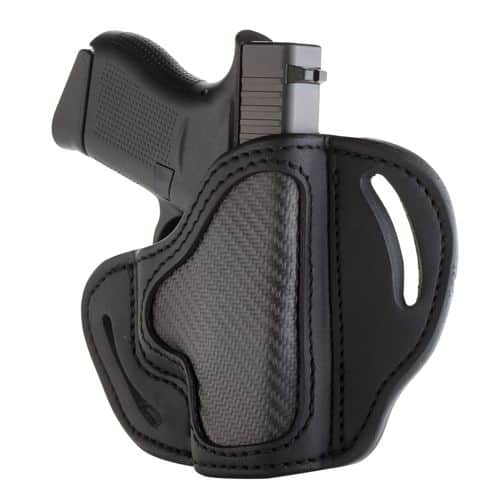 1791 Gunleather CFBHCSBLR BHC OWB Size C Stealth Black Leather Belt Slide Compatible w/Glock 43/Sig P365/Walther PPK Right Hand 1791 Gunleather CFBHCSBLR BHC OWB Size C Stealth Black Leather Belt Slide Compatible w/Glock 43/Sig P365/Walther PPK Right Hand