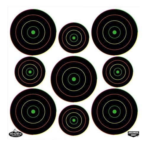 Birchwood Casey 35828 Dirty Bird  Hanging Tagboard Circle Multi 20 Pack Birchwood Casey 35828 Dirty Bird  Hanging Tagboard Circle Multi 20 Pack