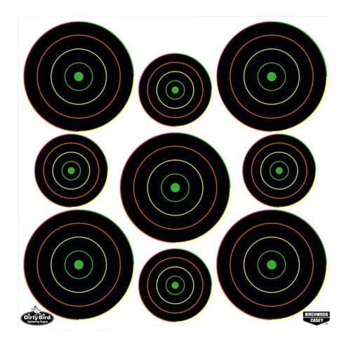 Birchwood Casey 35828 Dirty Bird Hanging Tagboard Circle Multi 20 Pack Birchwood Casey 35828 Dirty Bird Hanging Tagboard Circle Multi 20 Pack