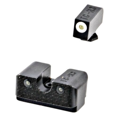 Truglo TG231G1W Tritium Pro Night Sights Fits Glock 17/17L/19/22/23/24/26/27/33/34/35/38/39 Green Tritium w/White Outline Front Green Rear Black Truglo TG231G1W Tritium Pro Night Sights Fits Glock 17/17L/19/22/23/24/26/27/33/34/35/38/39 Green Tritium w/White Outline Front Green Rear Black