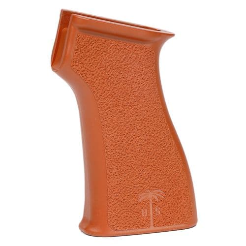US Palm GR087 Pistol Grip Bakelite Orange Synthetic Fits AK-47, AK-74, PKM, AKM US Palm GR087 Pistol Grip Bakelite Orange Synthetic Fits AK-47, AK-74, PKM, AKM